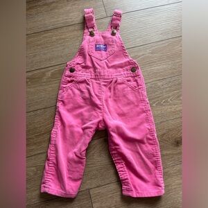 Vintage Pink Corduroy OshKosh B'gosh Overall Toddler Size 24 months
